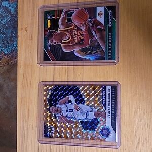 Tyrese Haliburton. 2 Rookie Card Prizms. Mosiac and Prizm Draft Pick.